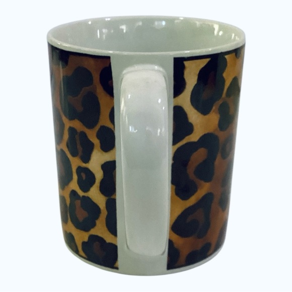 Sakura SERENGETI Coffee Mugs Leopard Print Designed By Sue Zipkin Set Of 2 Cups - Picture 3 of 5